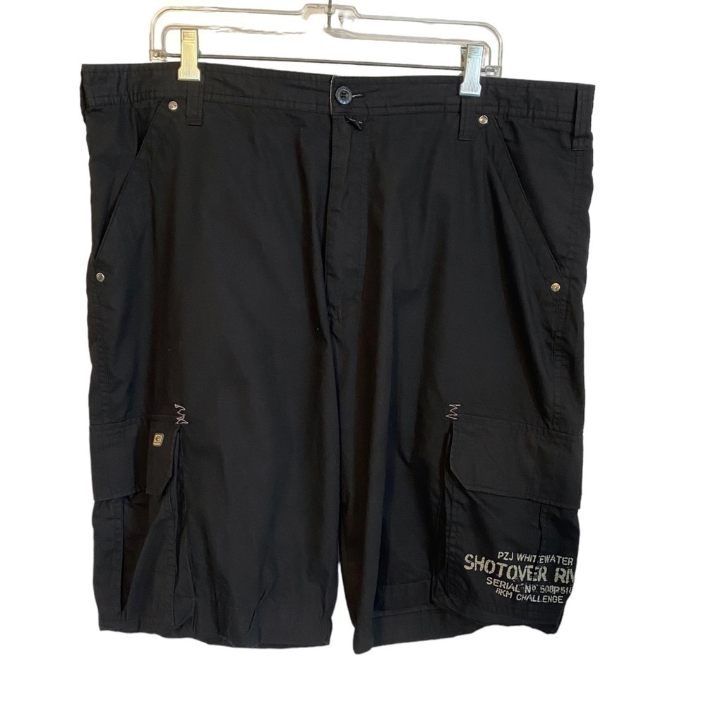 Point Zero Cargo Board Shorts Black Mens  40